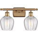 Ballston Norfolk LED 16 inch Brushed Brass Bath Vanity Light Wall Light in Clear Glass