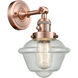 Franklin Restoration Small Oxford LED 7.5 inch Antique Copper Sconce Wall Light, Franklin Restoration