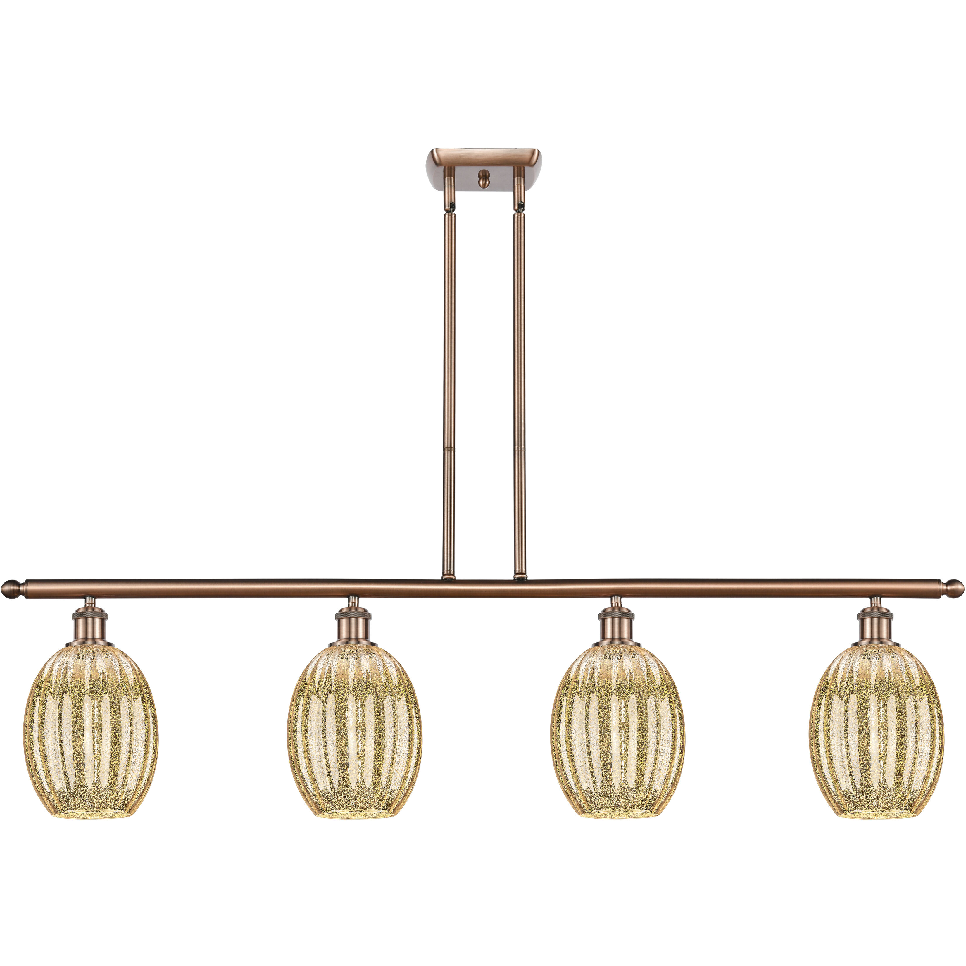 Ballston Preston Island Light Ceiling Light in Antique Copper, Mercury