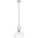 Downtown Urban Hudson 1 Light 8 inch Polished Nickel Mini Pendant Ceiling Light