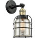 Franklin Restoration Small Bell Cage 1 Light 5.00 inch Semi-Flush Mount