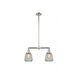 Franklin Restoration Chatham 2 Light 21 inch Polished Nickel Chandelier Ceiling Light in Clear Glass, Franklin Restoration