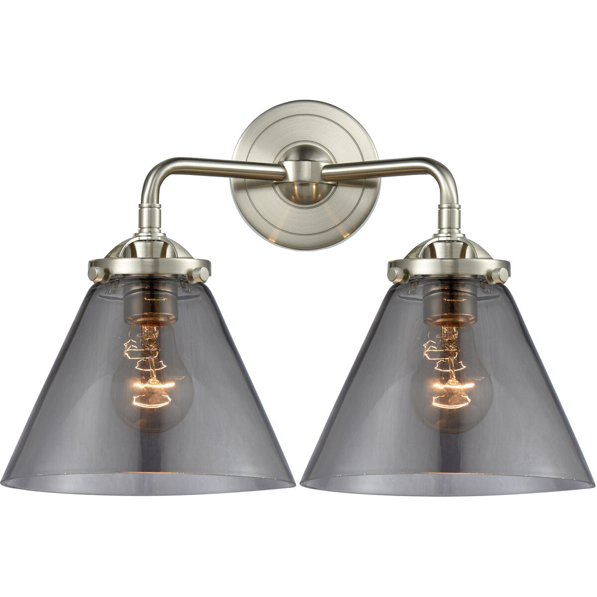Nouveau Large Cone 2 Light 15.75 inch Bathroom Vanity Light