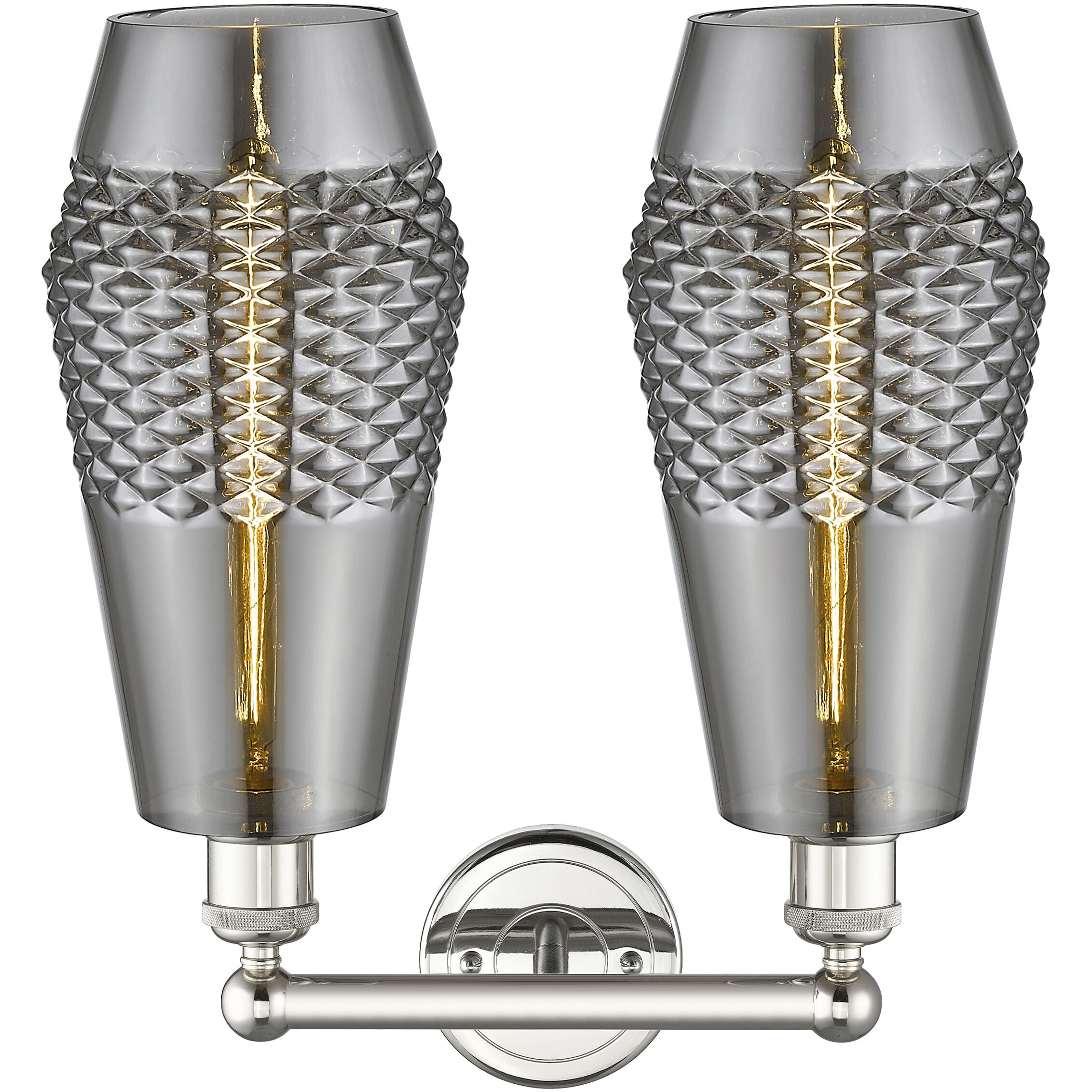 Windham 2 Light 16 inch Polished Nickel Bath Vanity Light Wall Light