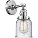Franklin Restoration Small Bell LED 5 inch Polished Chrome Sconce Wall Light, Franklin Restoration