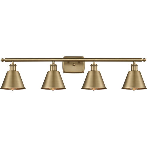 Ballston Smithfield 4 Light 36 inch Brushed Brass Bath Vanity Light Wall Light, Ballston