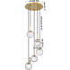 Barrington 5 Light 15.75 inch Polished Nickel Mini Pendant Ceiling Light