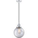 Franklin Restoration Beacon LED 8 inch Polished Chrome Mini Pendant Ceiling Light in Clear