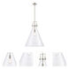 Newton Cone 1 Light 18 inch Brushed Satin Nickel Pendant Ceiling Light