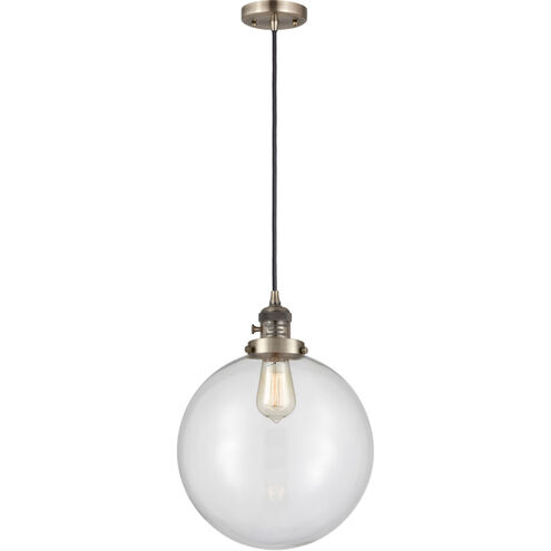 Franklin Restoration Beacon 1 Light 12 inch Antique Brass Mini Pendant Ceiling Light
