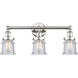 Canton 3 Light 23.25 inch Polished Nickel and Seedy Bath Vanity Light Wall Light