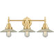 Caden LED 27 inch Satin Gold Bath Vanity Light Wall Light