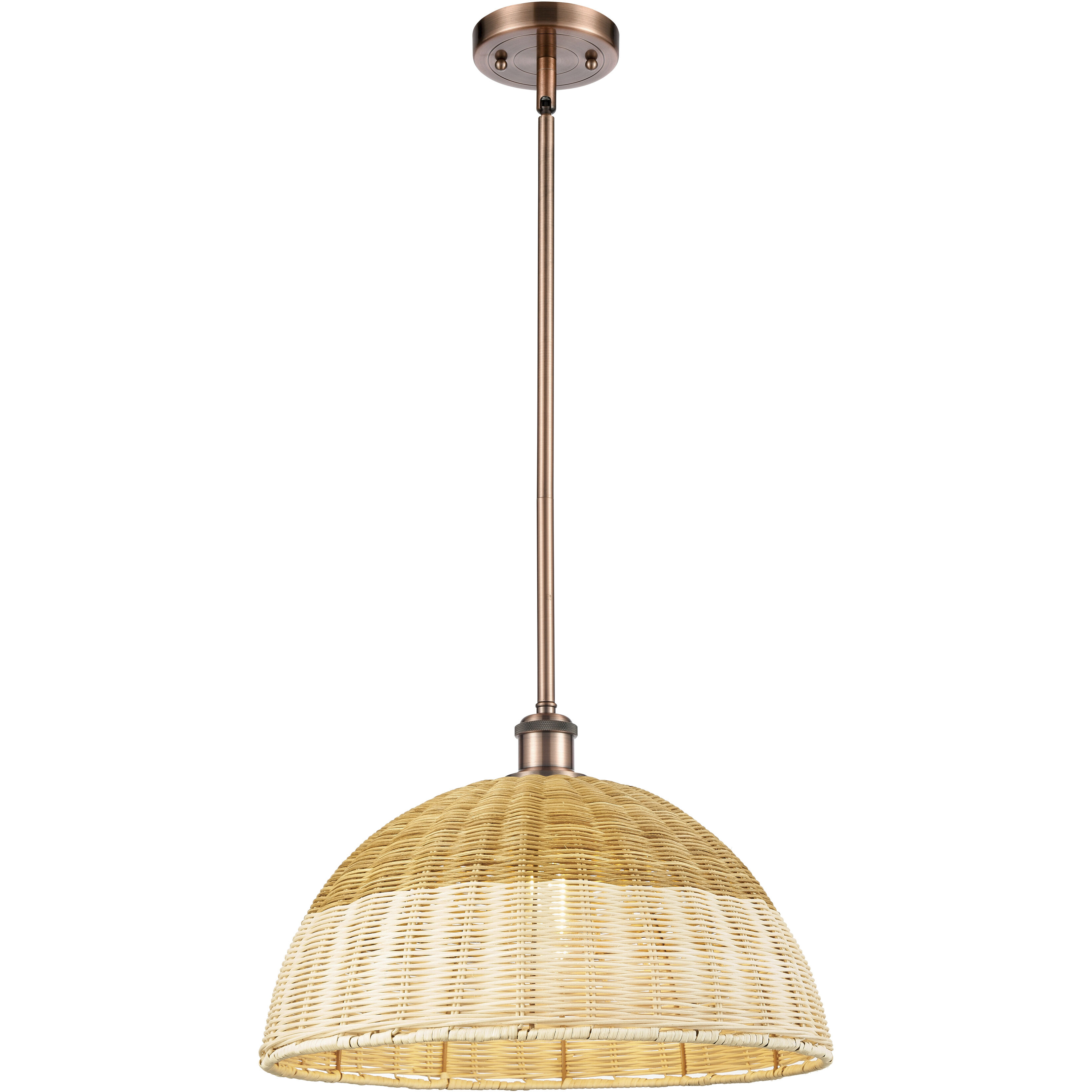 Ballston Bristol Natural II 1 Light 15.75 inch Antique Copper Mini Pendant Ceiling Light