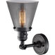 Franklin Restoration Small Cone LED 6 inch Matte Black Sconce Wall Light, Franklin Restoration