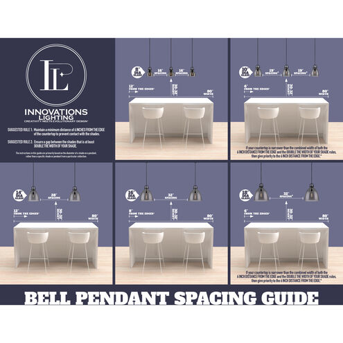 Nouveau 2 Canton LED 5.25 inch Black Polished Nickel Mini Pendant Ceiling Light in Matte White