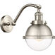Franklin Restoration Hampden LED 7.25 inch Brushed Brass Sconce Wall Light in Clear Glass