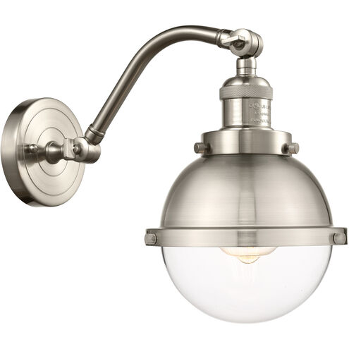 Franklin Restoration Hampden LED 7.25 inch Brushed Brass Sconce Wall Light in Clear Glass