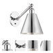 Ballston Cone 1 Light 8 inch Polished Chrome Sconce Wall Light