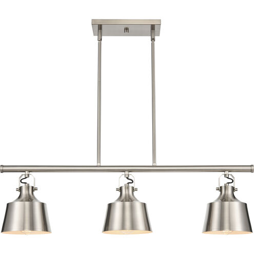 Auralume Provin LED 35.5 inch Brushed Satin Nickel Island Light Ceiling Light