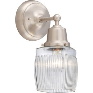 Aditi Colton LED 6 inch Brushed Satin Nickel Sconce Wall Light, Aditi