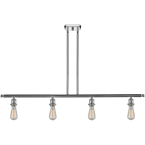 Ballston Bare Bulb 4 Light 48 inch Polished Chrome Island Light Ceiling Light, Ballston