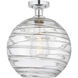 Edison Athens Deco Swirl 1 Light 12.00 inch Semi-Flush Mount