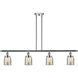 Small Bell 4 Light 48 inch Polished Chrome Island Light Ceiling Light, Ballston