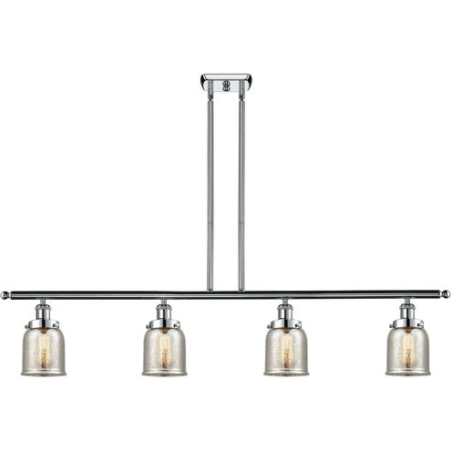 Small Bell 4 Light 48 inch Polished Chrome Island Light Ceiling Light, Ballston
