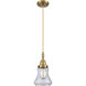 Downtown Urban Bellmont 1 Light 6.5 inch Brushed Brass Mini Pendant Ceiling Light