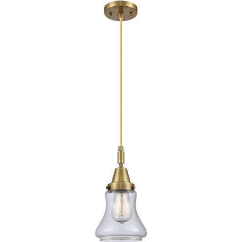 Downtown Urban Bellmont 1 Light 6.5 inch Brushed Brass Mini Pendant Ceiling Light
