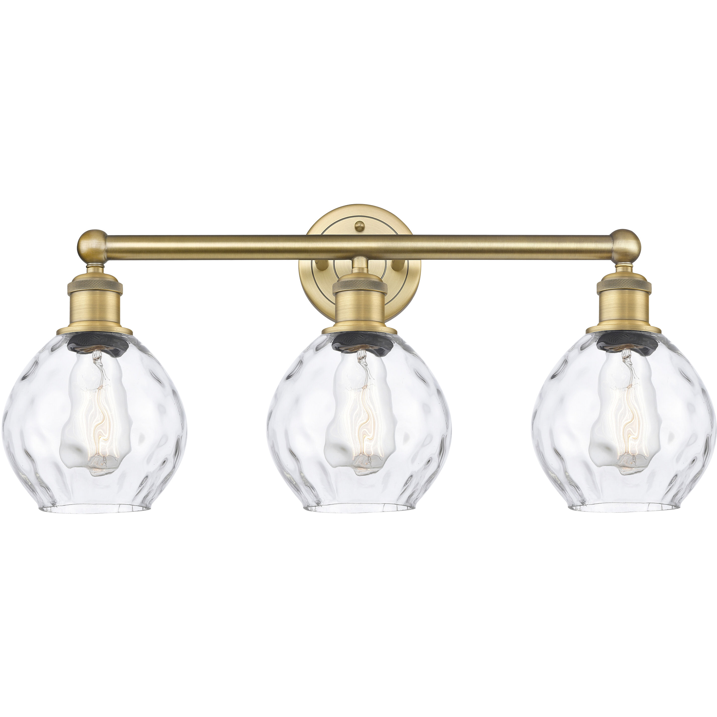Waverly 3 Light 24 inch Brushed Brass Bath Vanity Light Wall Light