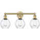 Waverly 3 Light 24 inch Brushed Brass Bath Vanity Light Wall Light