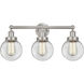 Beacon 3 Light 24.5 inch Brushed Satin Nickel Bath Vanity Light Wall Light