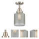 Franklin Restoration Stanton 1 Light 6 inch Brushed Satin Nickel Flush Mount Ceiling Light