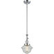 Franklin Restoration Oxford 1 Light 7.5 inch Polished Chrome Mini Pendant Ceiling Light in Incandescent, Seedy, Franklin Restoration