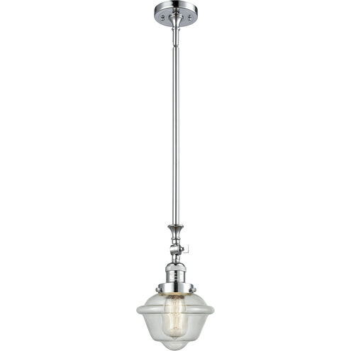 Franklin Restoration Oxford 1 Light 7.5 inch Polished Chrome Mini Pendant Ceiling Light in Incandescent, Seedy, Franklin Restoration