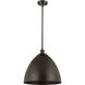 Ballston Dome LED 16 inch Oil Rubbed Bronze Pendant Ceiling Light