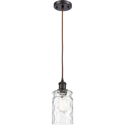 Ballston Candor LED 4.75 inch Oil Rubbed Bronze Mini Pendant Ceiling Light in Black Textured, Ballston