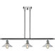 Ballston Orwell LED 42 inch Polished Chrome Island Light Ceiling Light in Clear Glass, Ballston