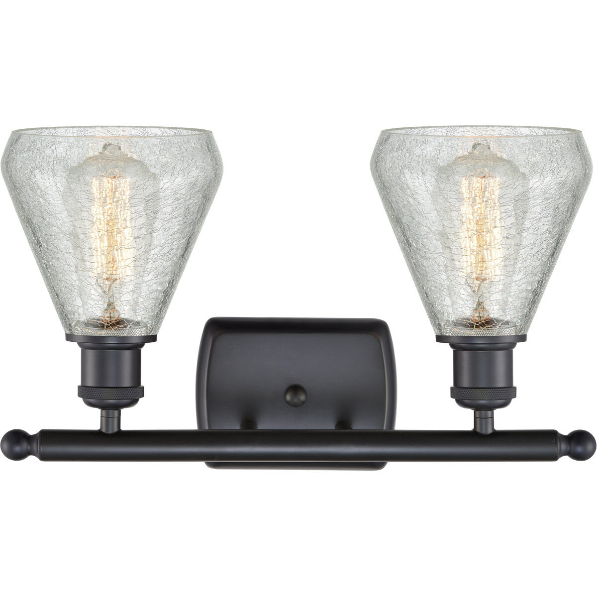 Ballston Conesus LED 16 inch Matte Black Bath Vanity Light Wall Light, Ballston