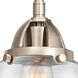 Nouveau 2 Fulton LED 14.75 inch Brushed Satin Nickel Bath Vanity Light Wall Light in Clear Glass