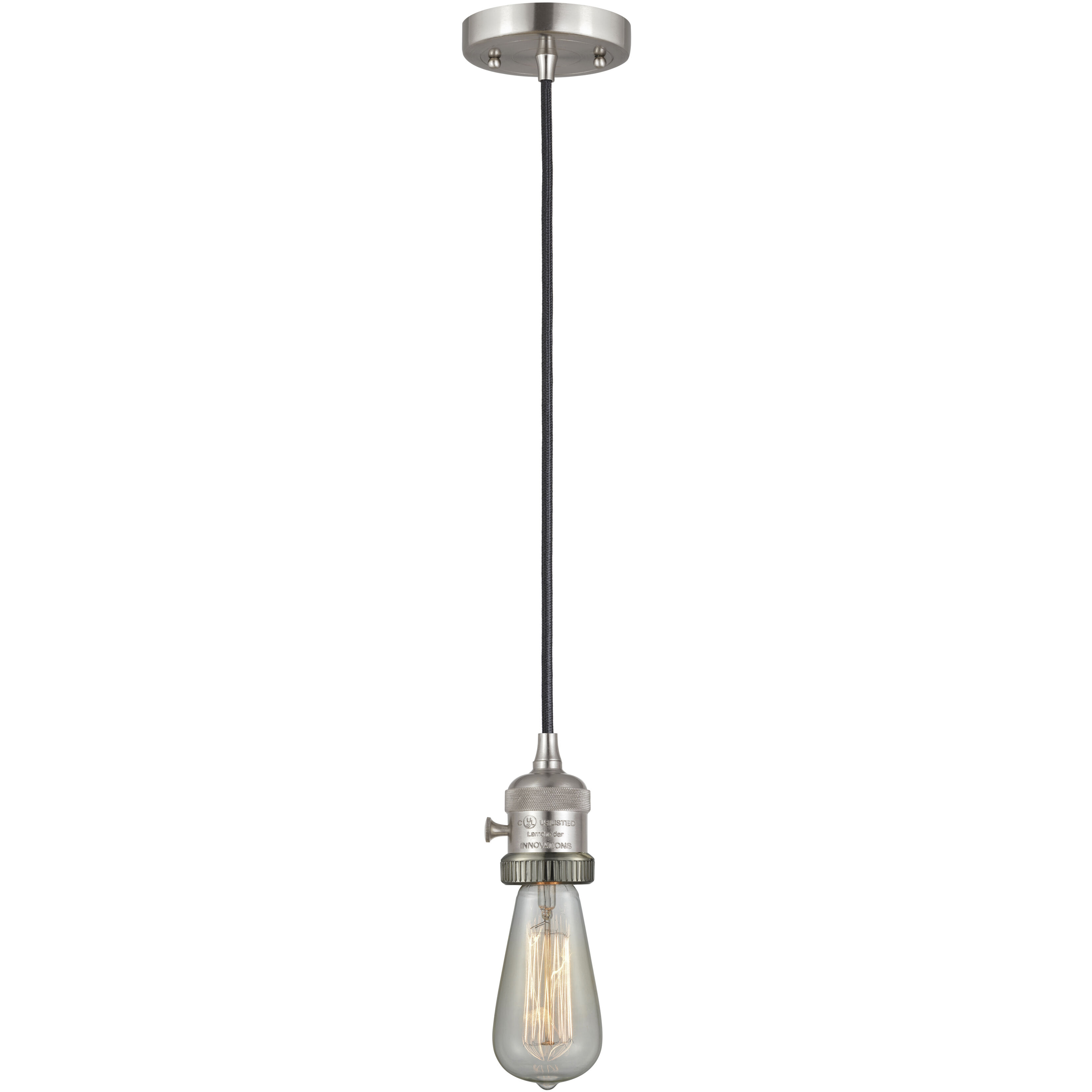 Franklin Restoration Chatham LED 6 inch Brushed Satin Nickel Mini Pendant Ceiling Light in Mercury