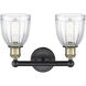 Brookfield 2 Light 14.75 inch Black Antique Brass and Clear Bath Vanity Light Wall Light