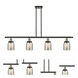 Ballston Bell 4 Light 48 inch Black Antique Brass Island Light Ceiling Light