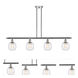 Ballston Belfast 4 Light 48 inch Polished Chrome Island Light Ceiling Light