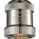 Franklin Restoration Bare Bulb LED 4.5 inch Polished Nickel Semi-Flush Mount Ceiling Light
