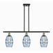 Ballston Vaz 3 Light 36 inch Black Antique Brass Stem Hung Island Light Ceiling Light