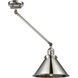 Briarcliff 21 inch 100 watt Polished Nickel Swing Arm Wall Light, Franklin Restoration