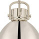 Newton Bell 1 Light 14 inch Polished Nickel Pendant Ceiling Light