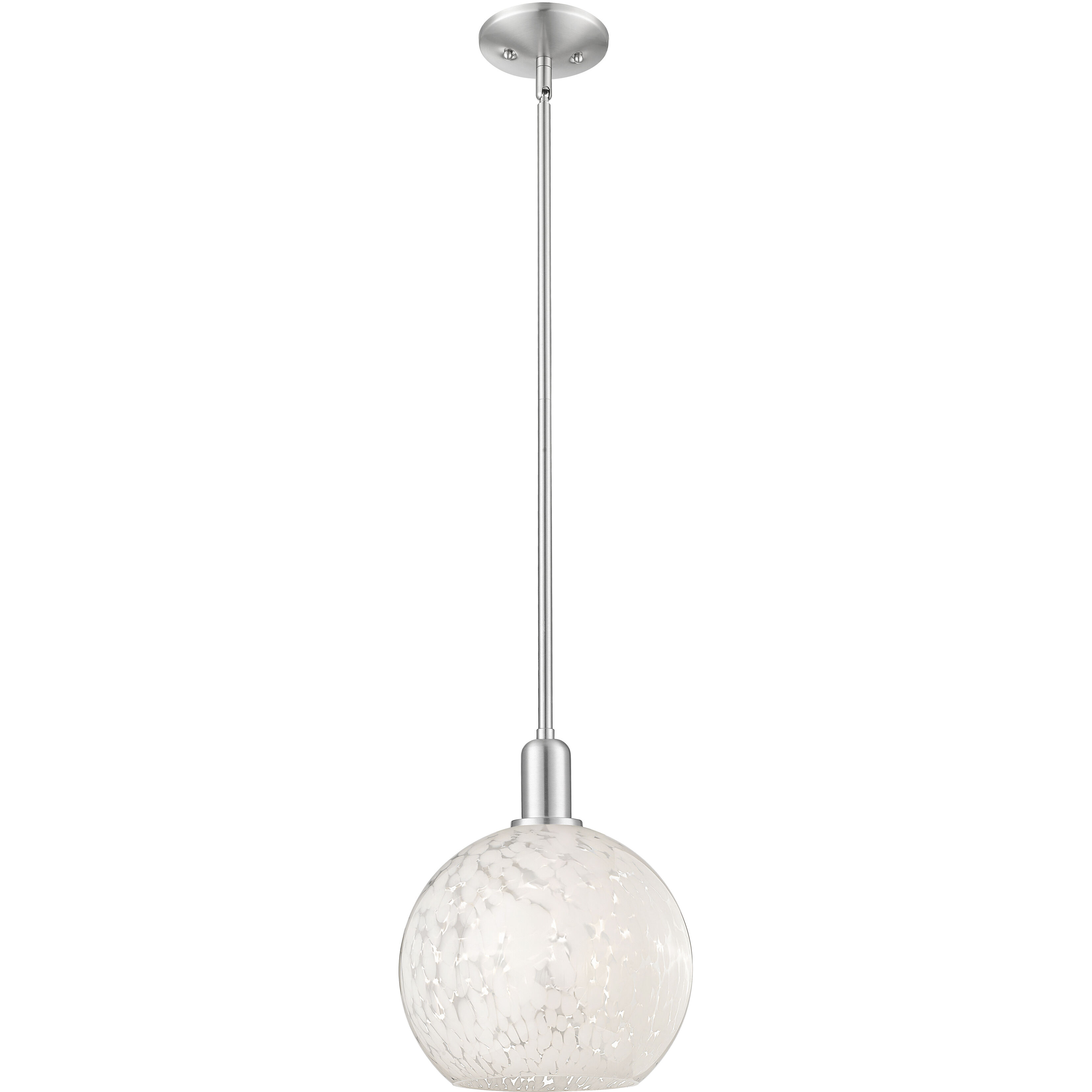 Arcadia White Mouchette 1 Light 10.00 inch Mini Pendant